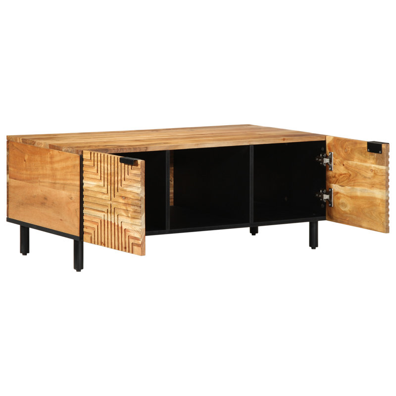 Solid Wood Coffee Table with Storage