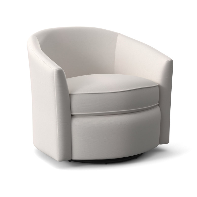 Aventura Swivel Patio Chair with Cushions, Beige Linen 6025-012
