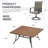 Patio Dining Set with 8 Padded Swivel Dining Chairs and 59" Square Dining Table-1088501321