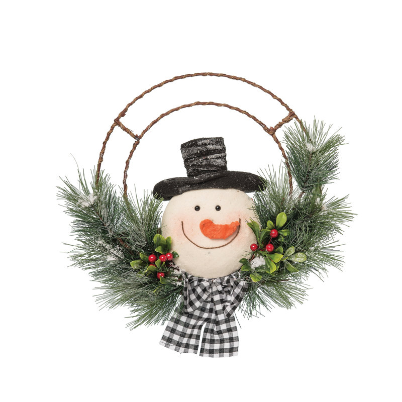 Couronne de bonhomme de neige 13 po