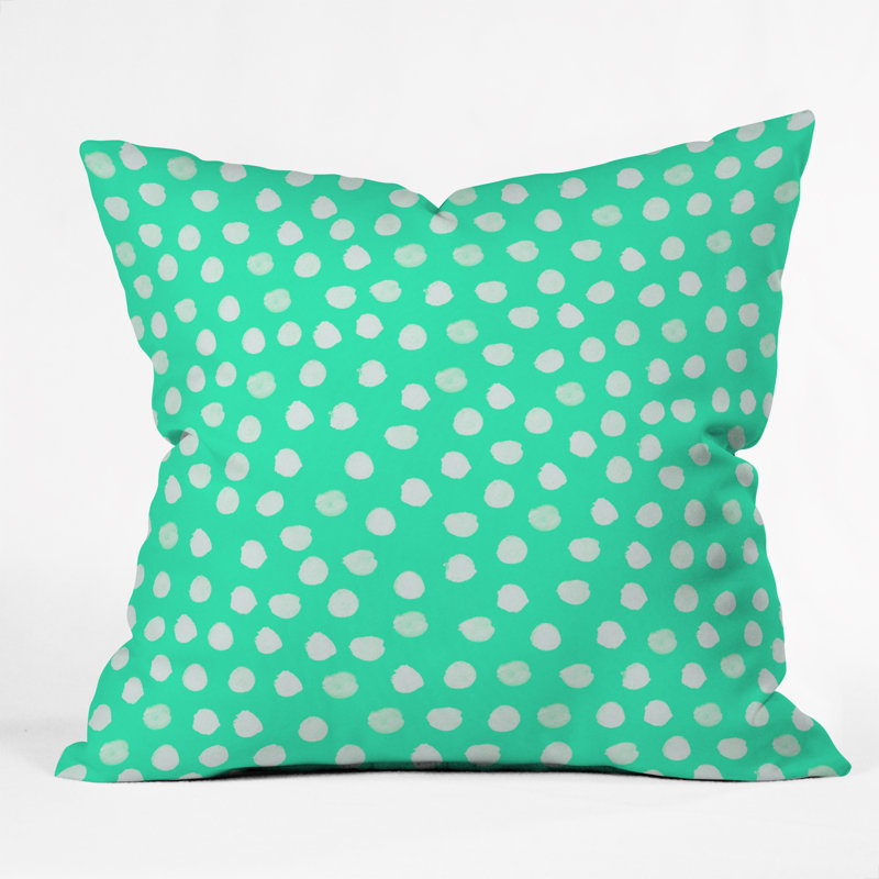 Coussin décoratif, 18 po x 18 po, Vert