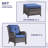 Bonia Outdoor Lounge Chair with Ottoman-1515826333