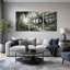 Ensemble de 3 toiles en verre Overgrown-686983509