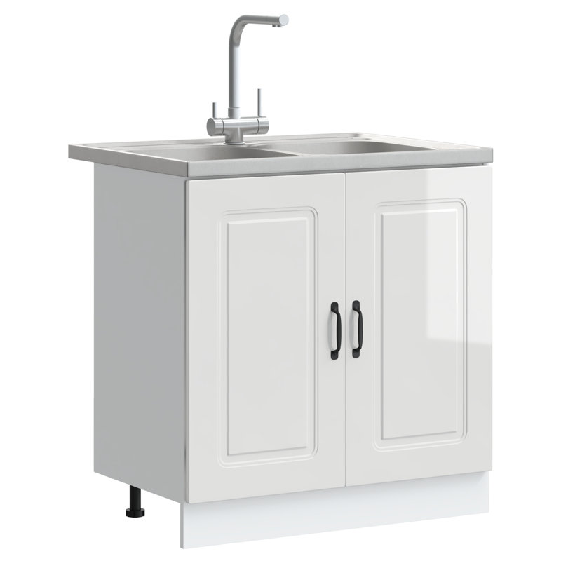Kalmar Kitchen Cabinet Kalmar, Glossy White