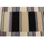 Tapis moderne multicolore rayé 5 x 8 touffeté à la main