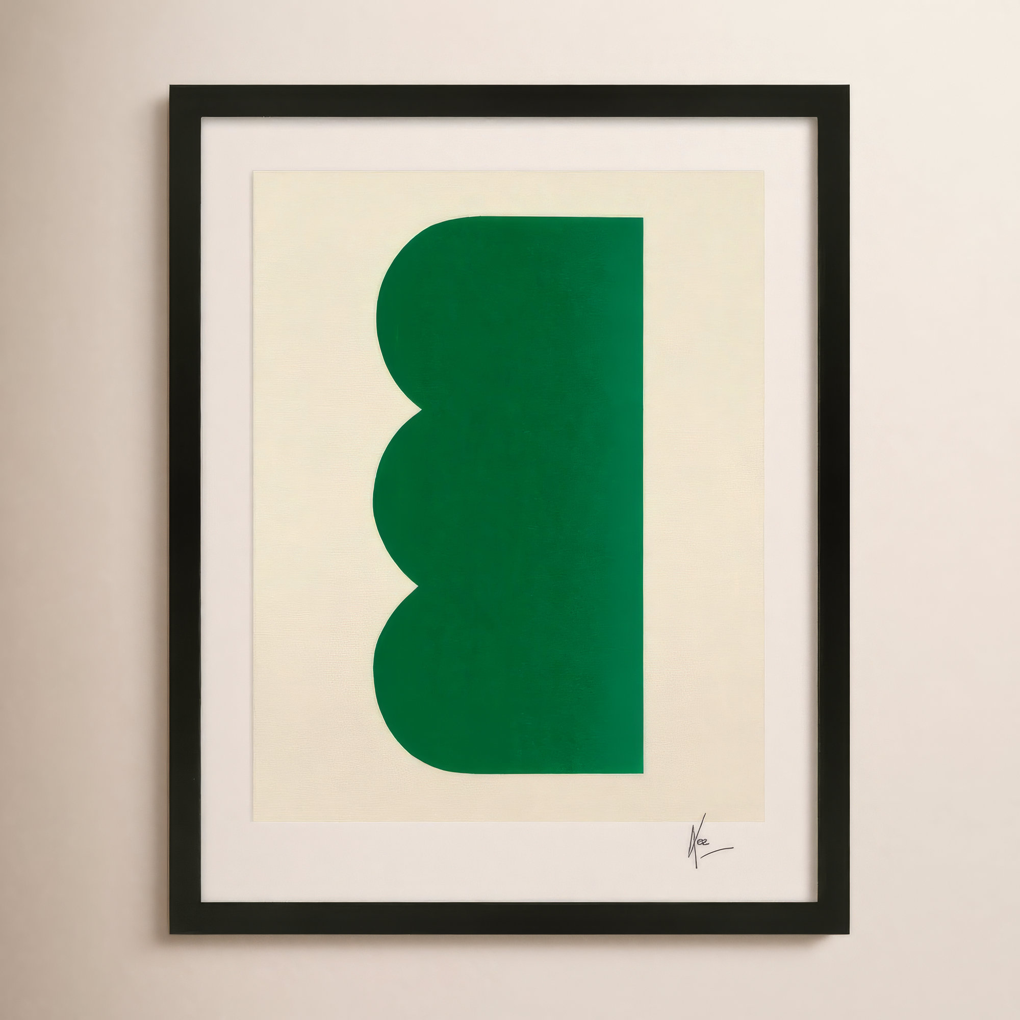 Keyhole 3 by Lee Lessem, 20" H x 16" W x 1.25" D, Black Framed