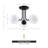 Keden Glass Semi Flush Mount