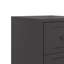 Aneyah 36cm W Steel Bedside Table-447055220