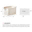 Panier de rangement en corde de coton 15 po x 10 po x 9 po - Bacs de rangement en tissu pour organiser vêtements, jouets, couvertures