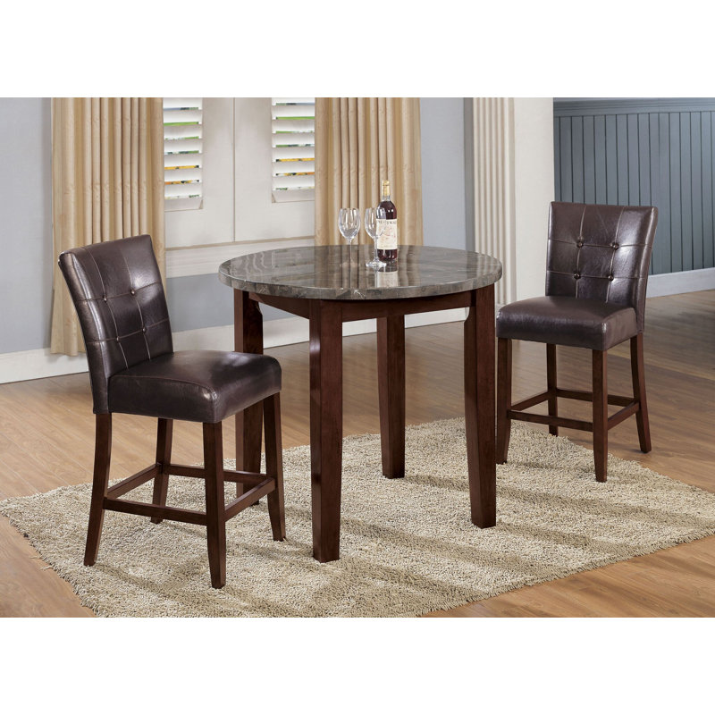 Rothenberg Upholstered Faux Leather Counter Stool