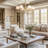 Metal Modern Pendant Light – 30" Metal, Glass Gold, Ivory White Large Globe 6-Light Hardwired Adjustable Light Fixture for Dining Room or Living Room in Mid-Century Modern, Scandinavian, and Contemporary Style