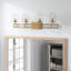 Curacao 4 Light Transparent Dimmable Vanity Light-70337195