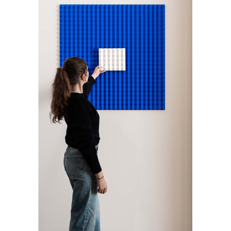 39.375" x 39.375" Wall Paneling in White
