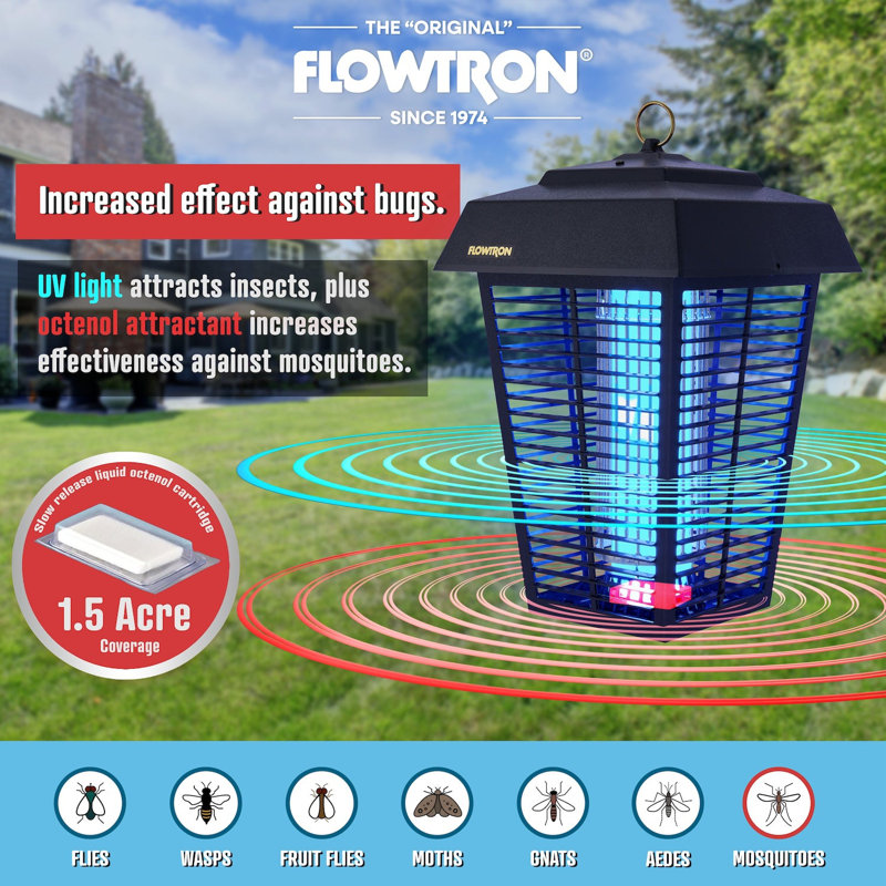 Couvercle de remplacement durable Flowtron pour BK-80D, H 4,65 po x l 11 po x P 11 po