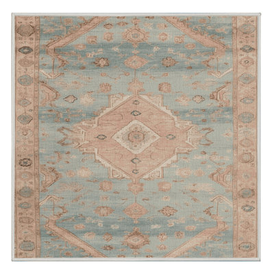 Tapis beige lavable à la machine Afyon