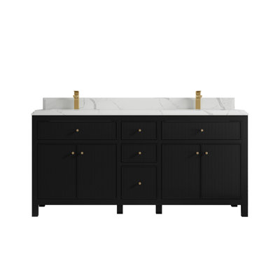 Ensemble de meuble-lavabo double 72 "