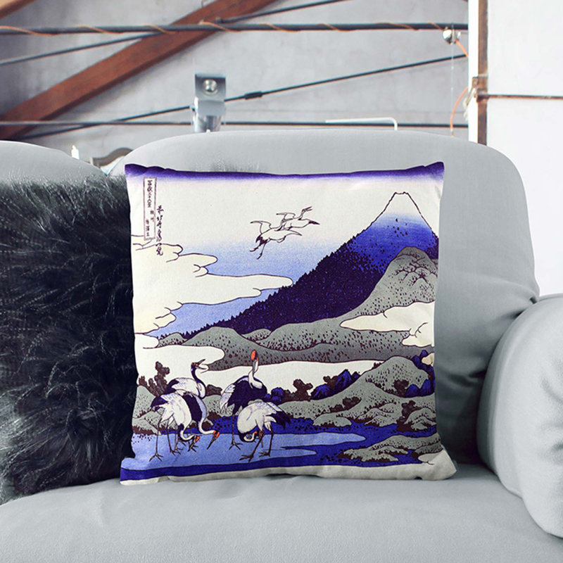 Square Throw Cushion, Stone, 40cm H x 40cm W x 15cm D