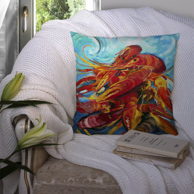 Coussin décoratif intérieur/extérieur crawfish