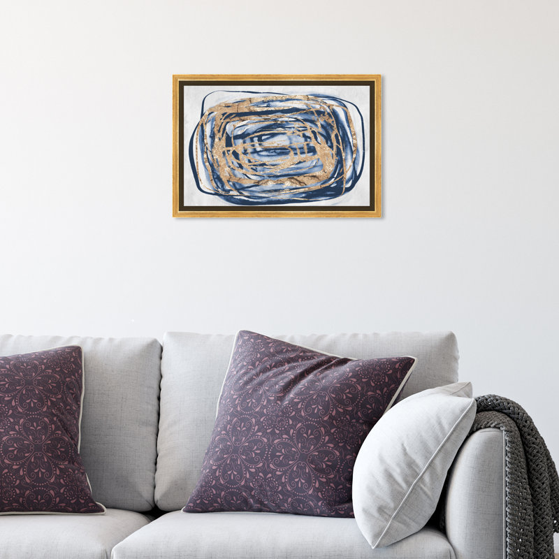 " Torbellino ", 15" H x 10" W, Gold Framed Canvas
