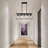 32'' 5-Light Black White Linear Chandelier, Modern Farmhouse Metal Rectangular Pendant Light-1683208375