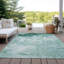 Tapis turquoise Xhevrie intérieur / extérieur lavable à la machine-106605114
