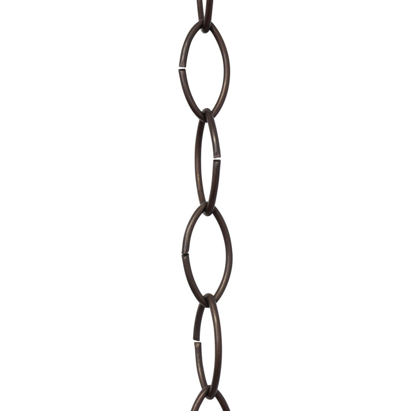 Grand lustre décoratif, Bronze, H 12 po x l 0,87 po x P 0,13 po