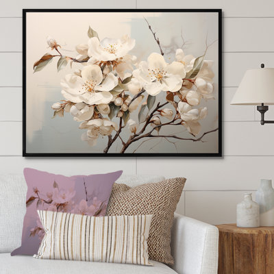 " White Apple Blossom Whispers II "