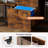 2-Drawer Rolling File Cabinet With Storage For Printer Racks W/Led