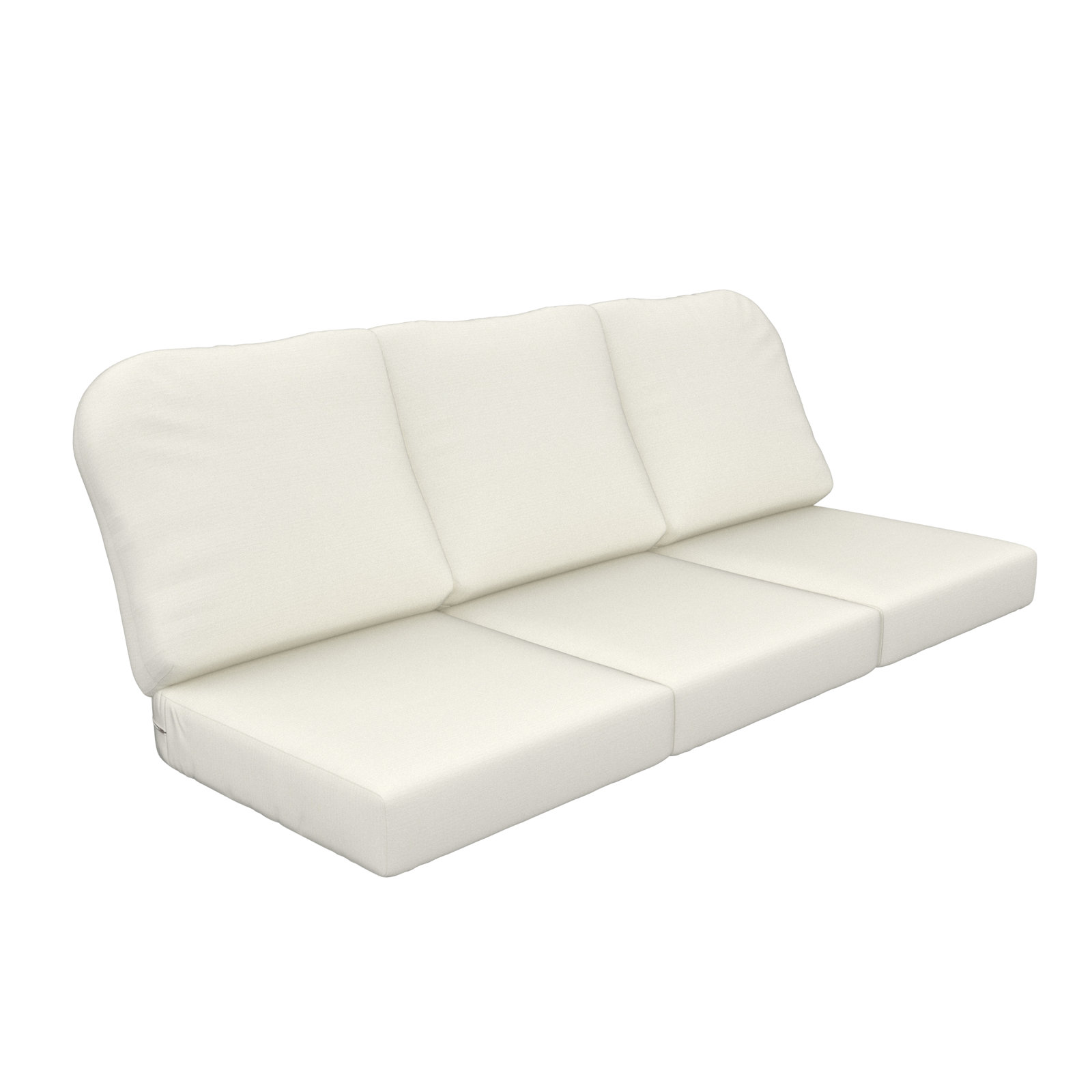 22" Sunbrella® Sofa Seat and Back Cushion, Canvas Natural Sunbrella® Canvas