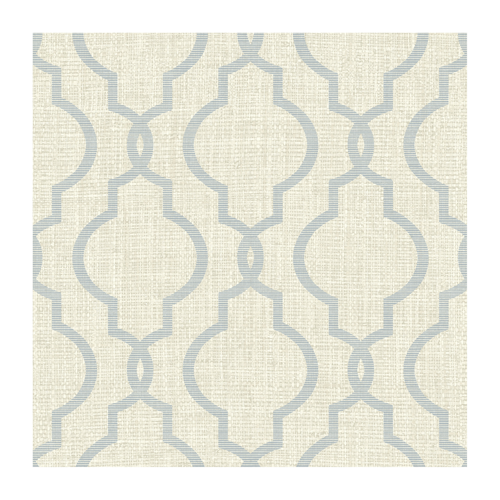 Paonia Geometric Wallpaper, Gray, Paper