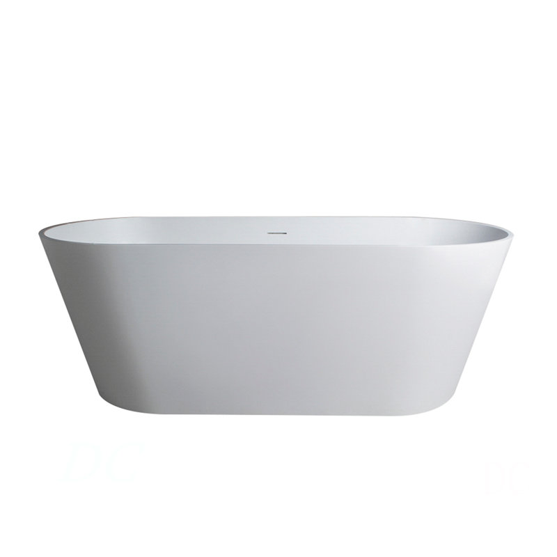 Baignoire de trempage autoportante de 65 pouces pour salle de bain