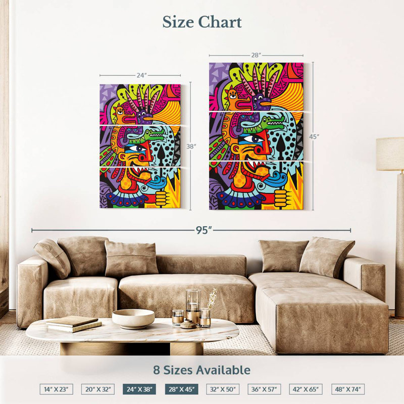 Kelan Aztec I, 38" H x 24" W