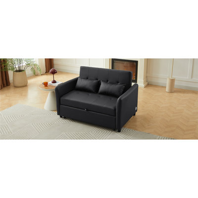 Convertible Sleeper Sofa Bed with USB Charging