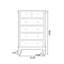 Armoire d'appoint en bois manufacturé bleu massif