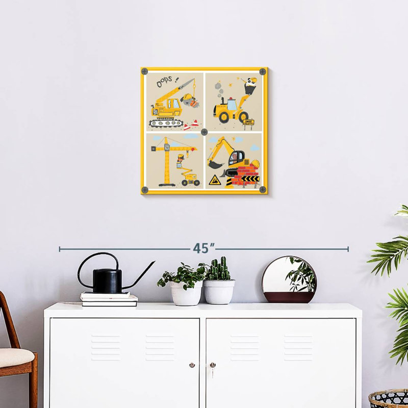 Set 4 Cons, 20" H x 20" W
