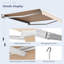 Topbuy 116'' W D Nylon Cover Retractable Patio Awning-95985276