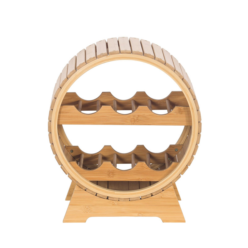 Open Shelving Wine Bottle Rack Brown