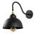 Industrial Wall Lamp, Black Iron Body, 11.8 x 12.6 x 11.0 inches | E27 Socket, Max 40W | IP20 Rated, Perfect for Modern Home Décor & Lighting | Elegant Plain Design, Durable & Stylish Accent Light