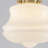 1-light Milk Glass Schoolhouse Pendant