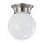 8 W - 6 po - Luminaire encastré DEL - 3000 K - à intensité variable - Nickel brossé - Verre givré