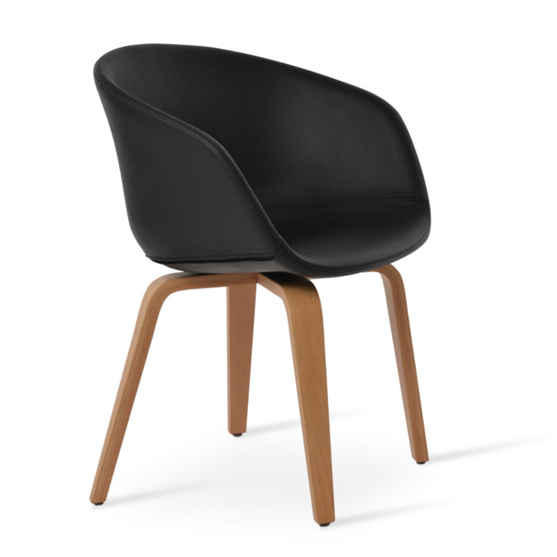 Fauteuil Tribeca, Noir, Naturel