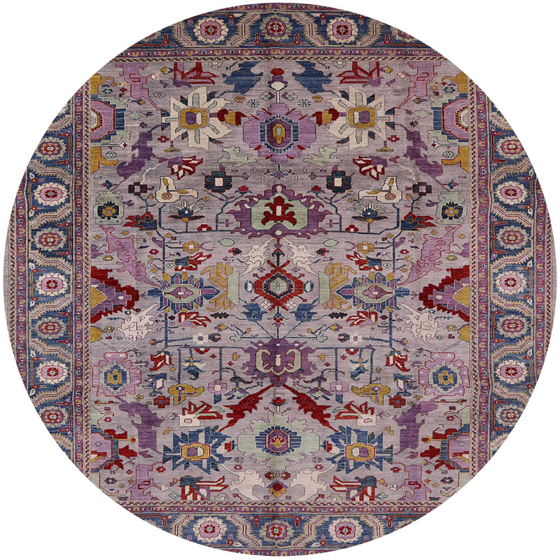 Paisley Indoor Rug, Round 3'