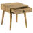 Hubele Premium Craftsmanship - Sharleen 1-Drawer Square Mango Wood Side End Table Natural