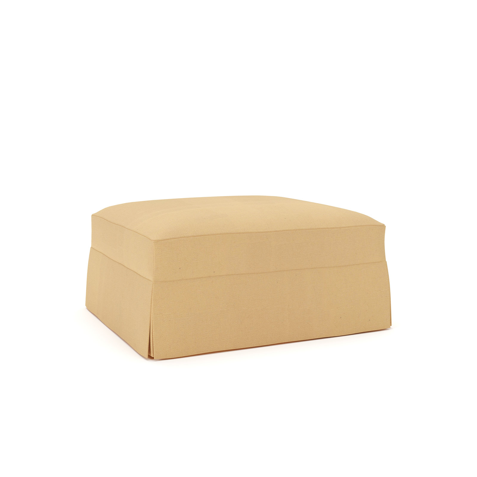 Lucia Upholstered Ottoman, Bayou Sunshine Canvas