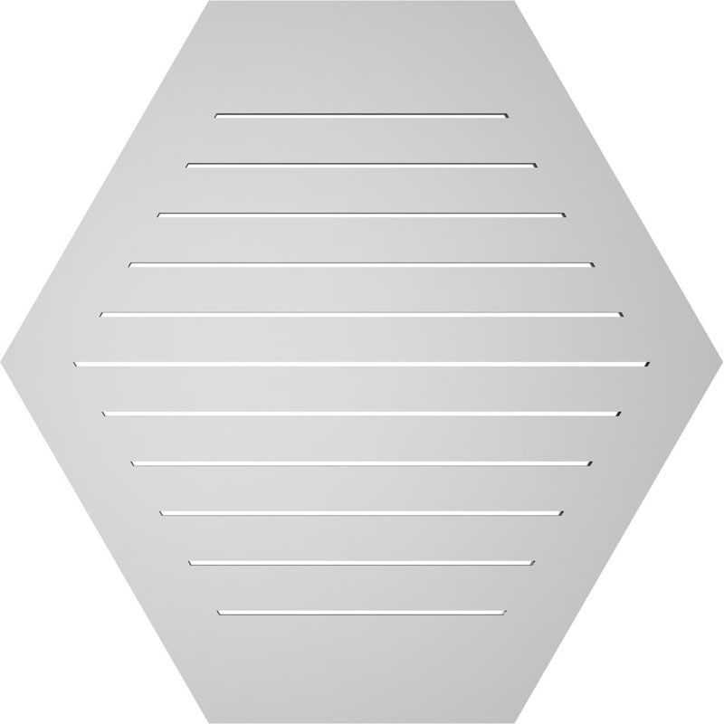 Évent horizontal fonctionnel à pignon en uréthane à surface horizontale Signature, H 40 po x l 40 po x P 1 po