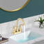Lavabo pour salle de bain Lavabo de salle de bain rectangulaire en porcelaine blanche