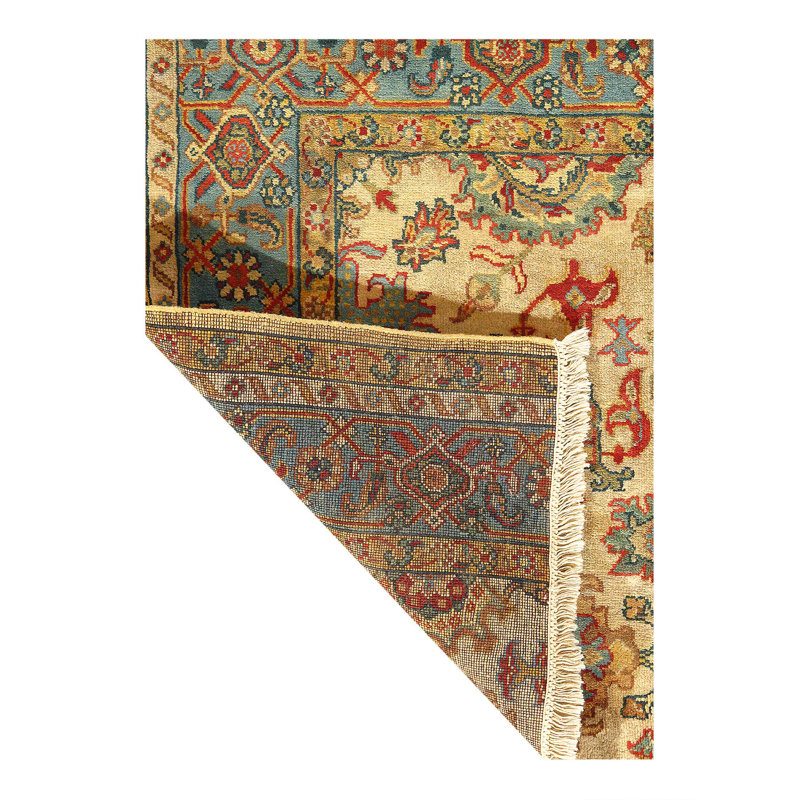 Tapis finement noué à la main Sampleur Augra 2 pi 3 po x 3 pi