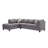Malone Reversible Sectional Gray Faux Leather-1725083123