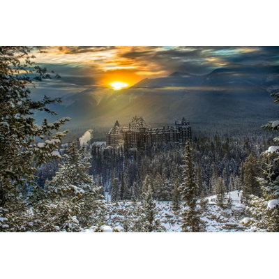 Sunlit Banff par Lisa Marie - photographie sur toile tendue