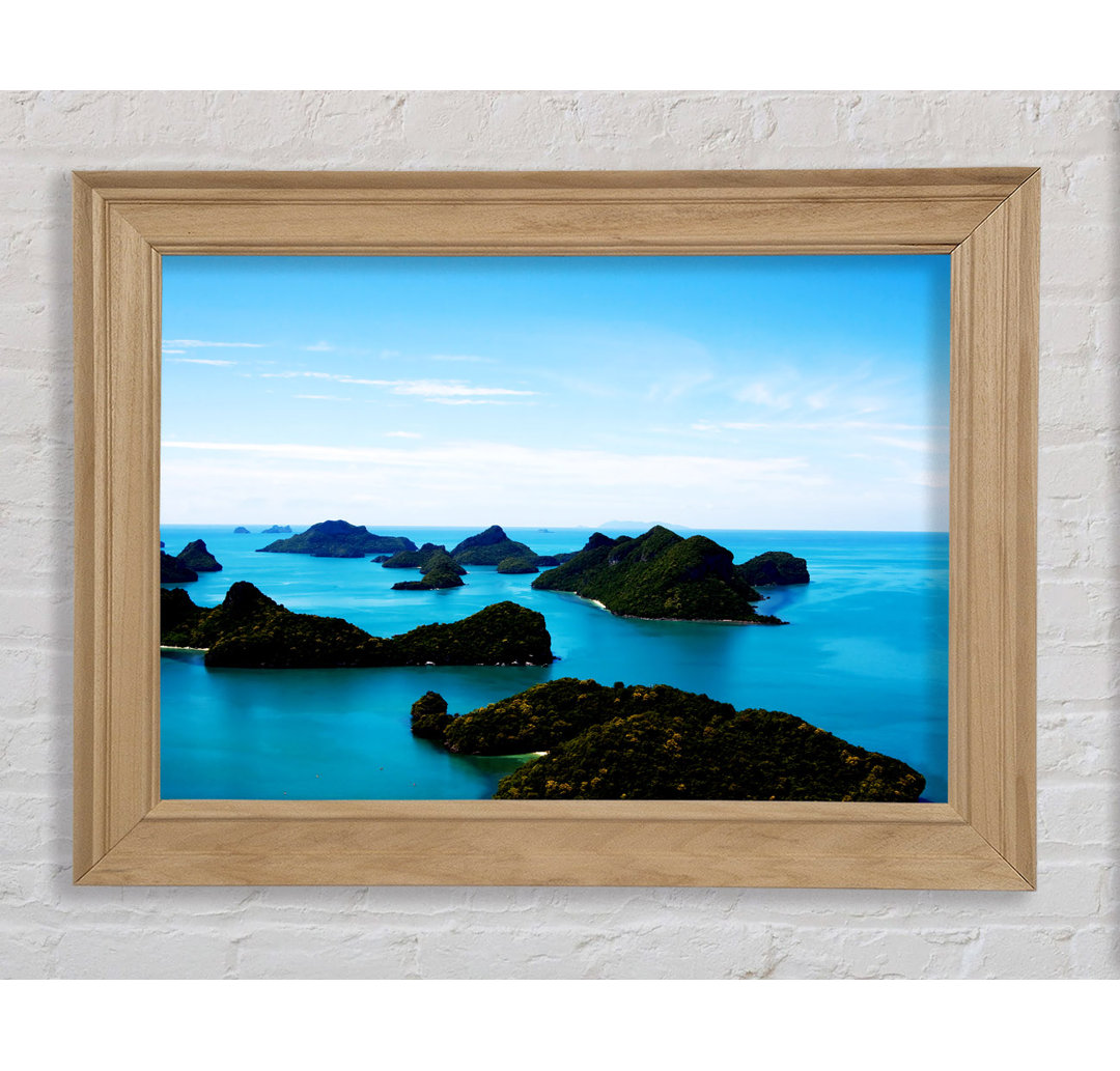 Tranquil Turquoise Rocks - Druck